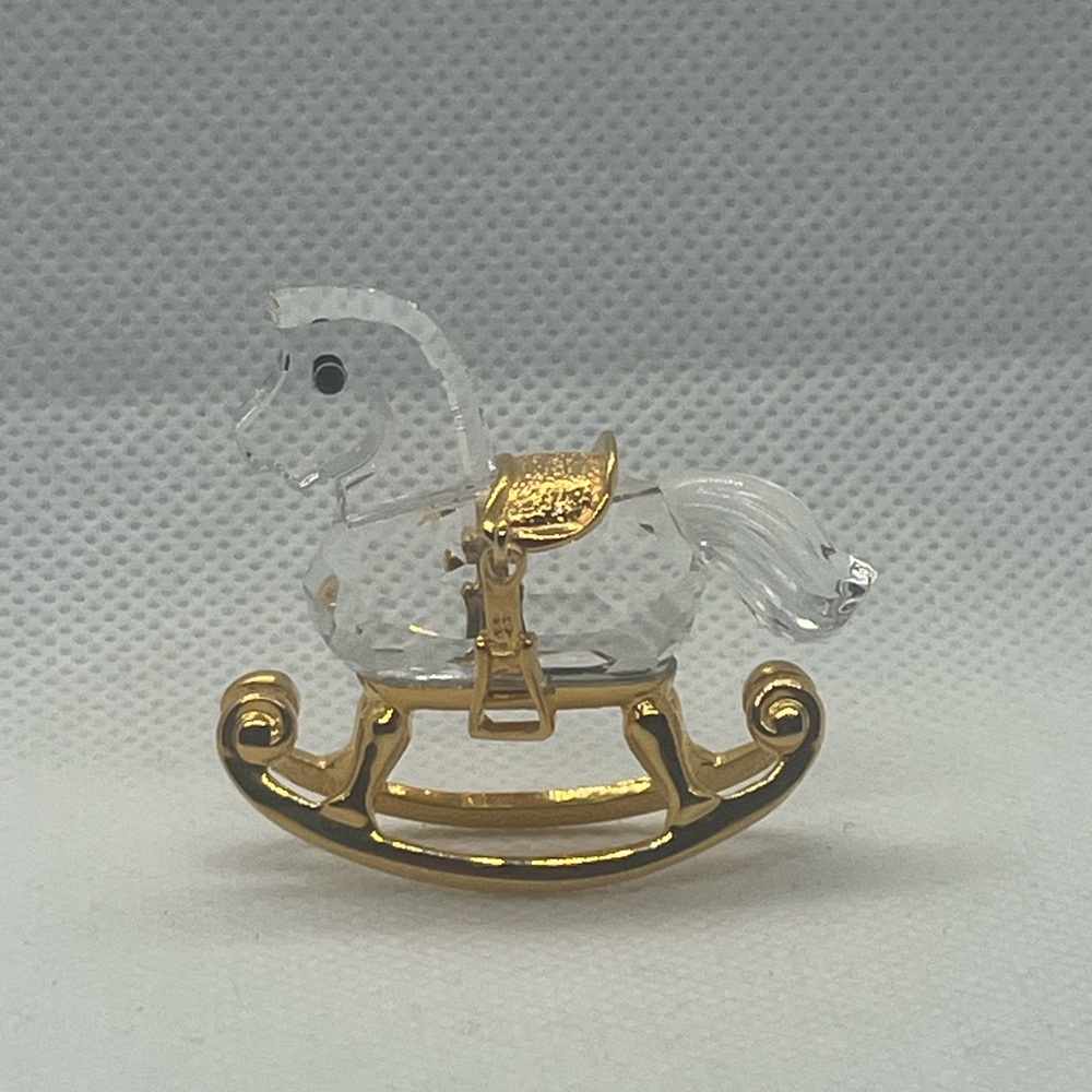 SWAROVSKI CRYSTAL ROCKING HORSE FIGURINE 199447